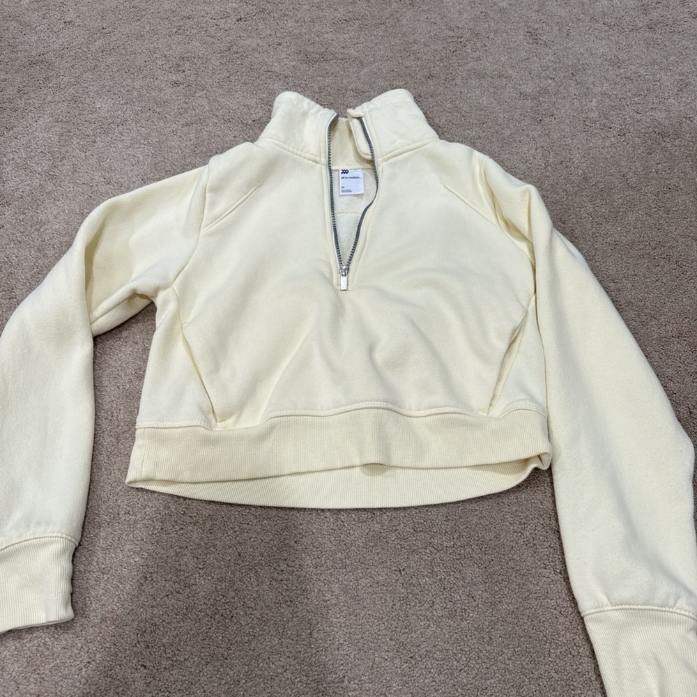 All in Motion butter yellow Women's Quarter-Zip Sweatshirt